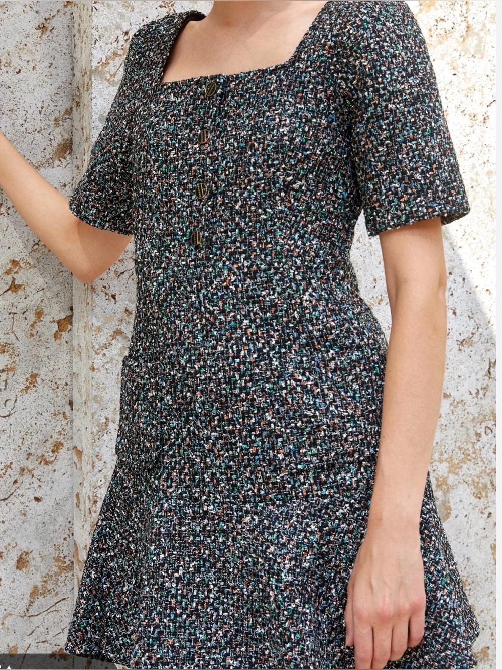 Sandro Tweed Mini Dress | Size 36